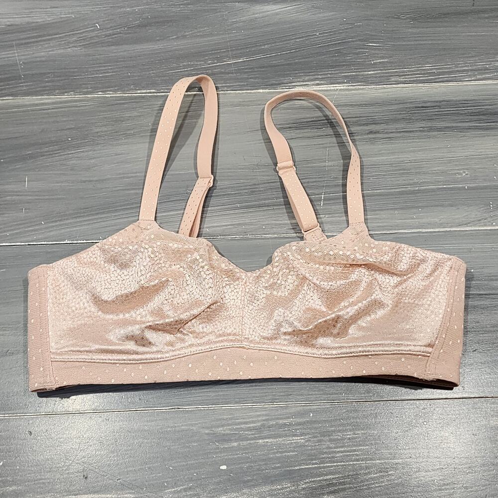 Wacoal Bra‎ 34C Back Appeal Wire-Free Bra 852303 Sand Beige